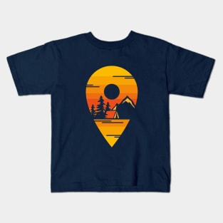 you are here - in mountain Kids T-Shirt